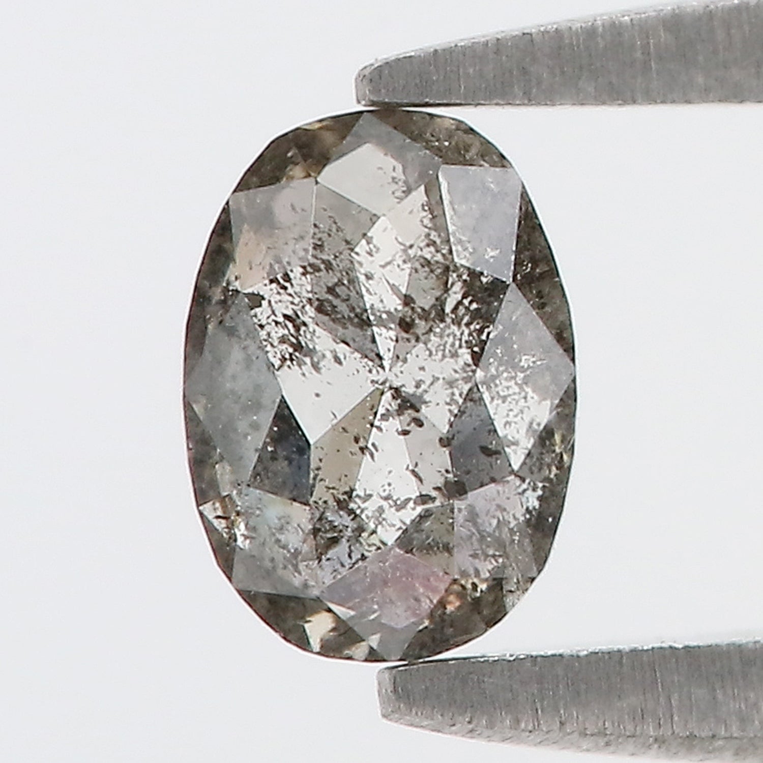 0.40 Ct Natural Loose Oval Shape Diamond Salt And Pepper Oval Cut Diamond 5.30 MM Natural Loose Diamond Oval Shape Rose Cut Diamond LQ422