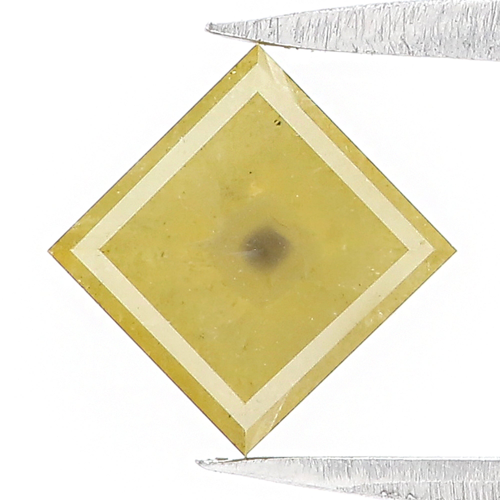 1.29 Ct Natural Loose Kite Shape Diamond Yellow Color Kite Shape Diamond 8.45 MM Natural Loose Diamond Yellow Kite Rose Cut Diamond QK2235