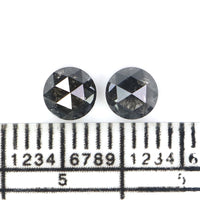 Natural Loose Round Rose Cut Diamond, Salt And Pepper Round Diamond, Natural Loose Diamond, Rose Cut Diamond, 0.95 CT Round Shape KR2662