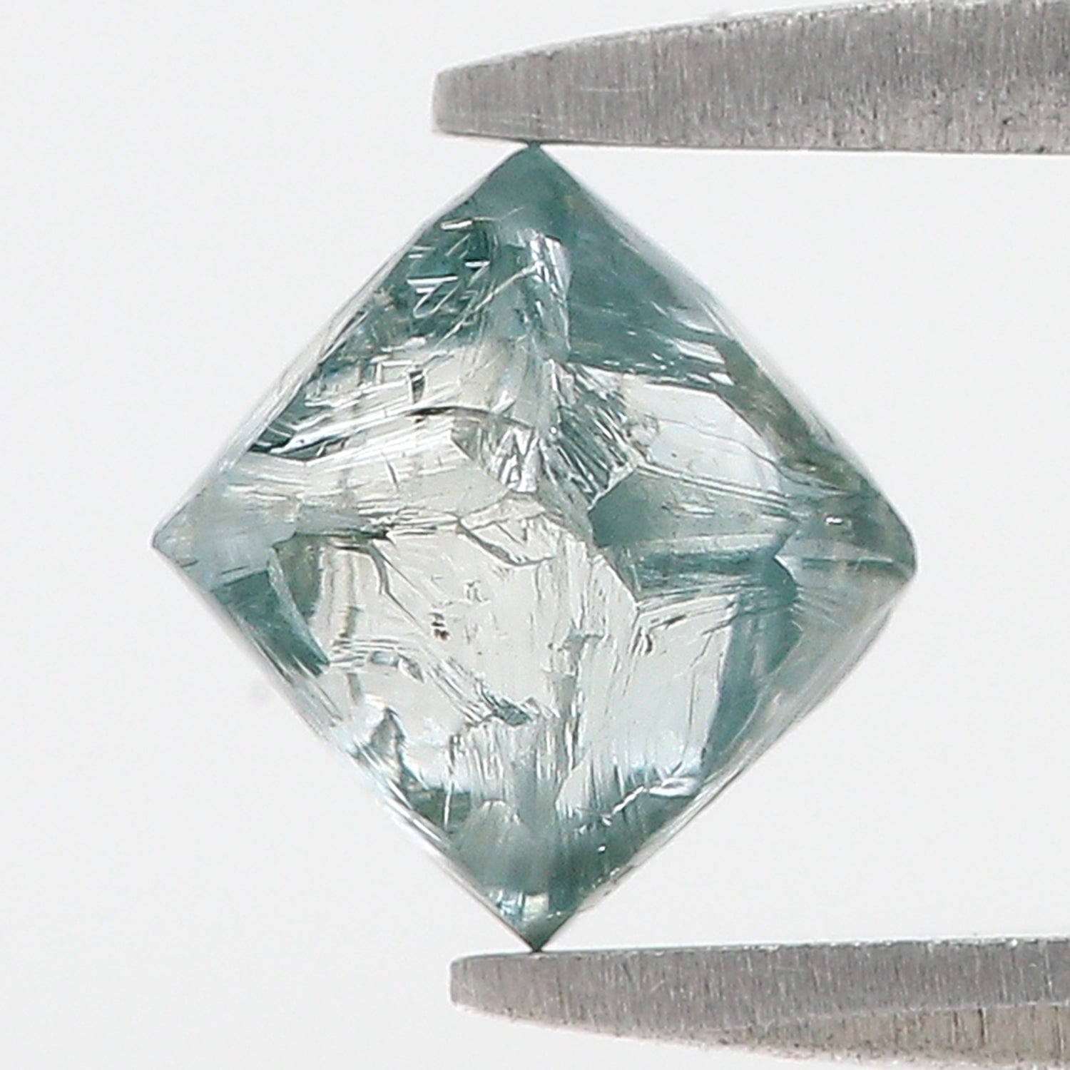 1.06 CT Natural Loose Rough Shape Diamond Blue Color Rough Uncut Diamond 6.40 MM Natural Loose Blue Color Rough Irregular Cut Diamond N2624