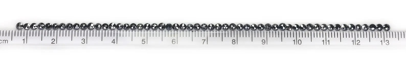 2.93 CT Natural Loose Round Shape Diamond Black Color Round Cut Diamond 2.30 MM Natural Loose Black Color Round Rose Cut Diamond NQ1801