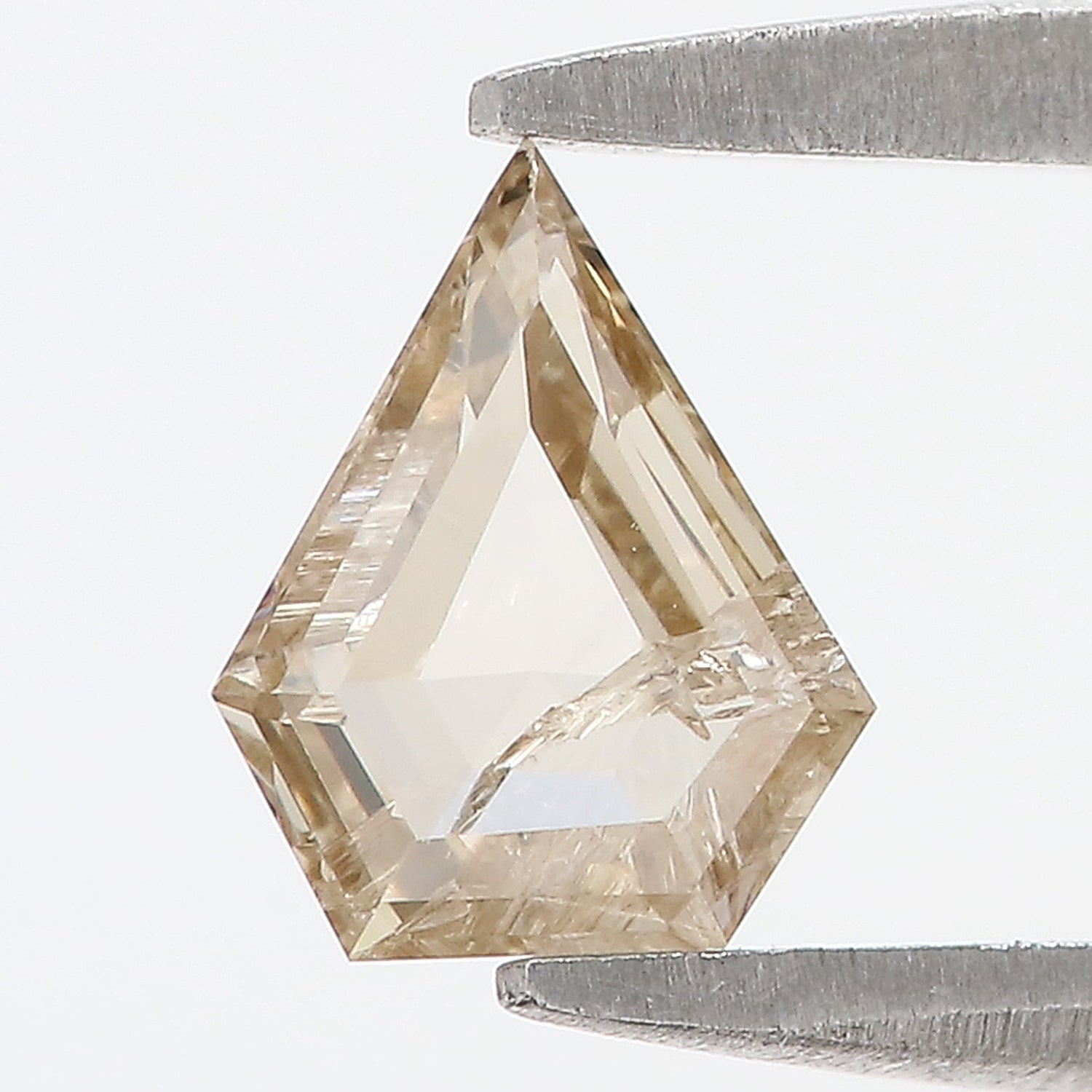 0.69 CT Natural Loose Shield Shape Diamond Brown Color Shield Cut Diamond 5.20 MM Natural Loose Brown Color Shield Rose Cut Diamond LQ4975