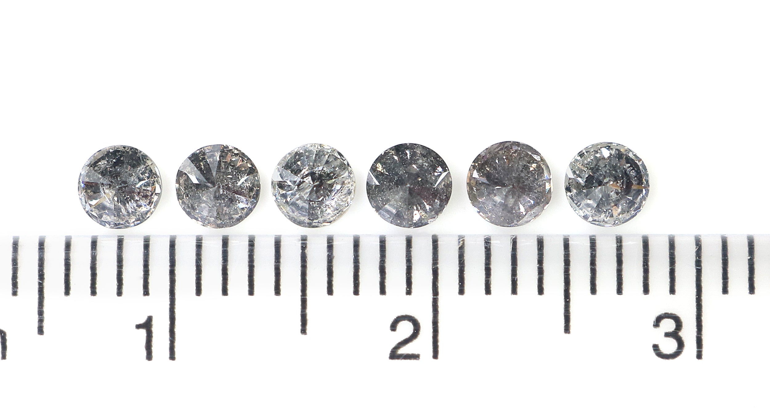 0.81 CT Natural Loose Round Shape Diamond Salt And Pepper Round Cut Diamond 3.20 MM Natural Loose Diamond Round Brilliant Cut Diamond QL1386