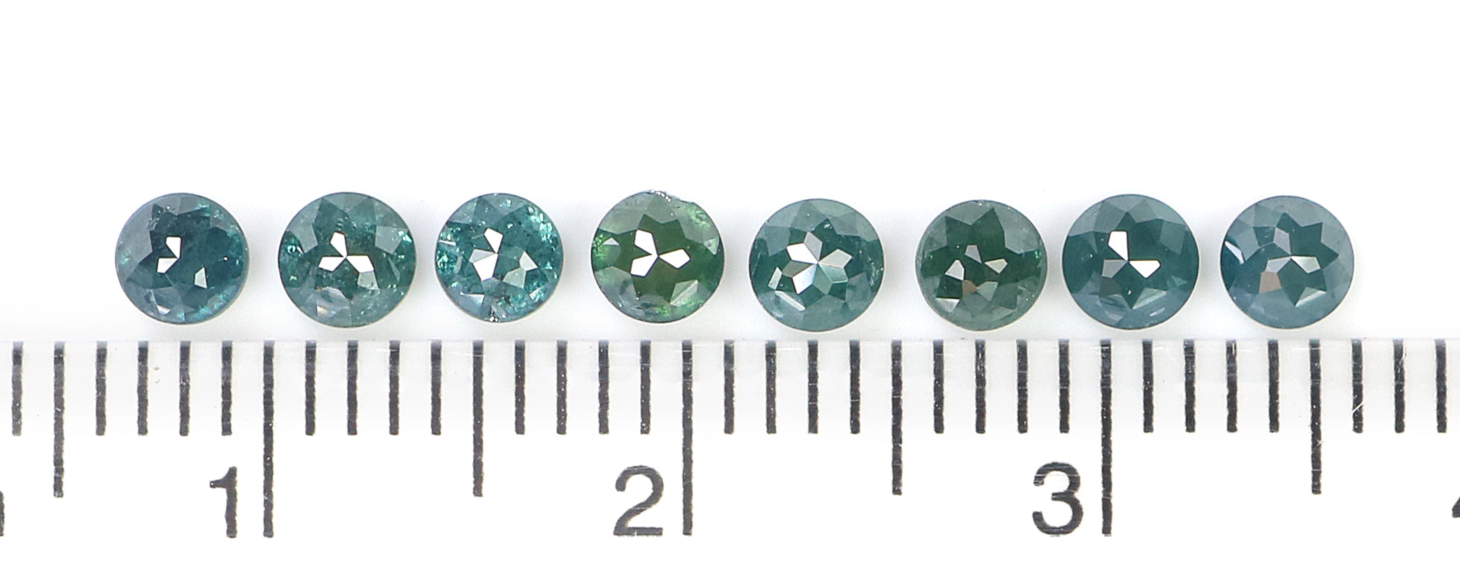 1.45 Ct Natural Loose Round Rose Cut Diamond Blue Color Round Shape Diamond 3.10 MM Natural Loose Blue Color Round Rose Cut Diamond N7006