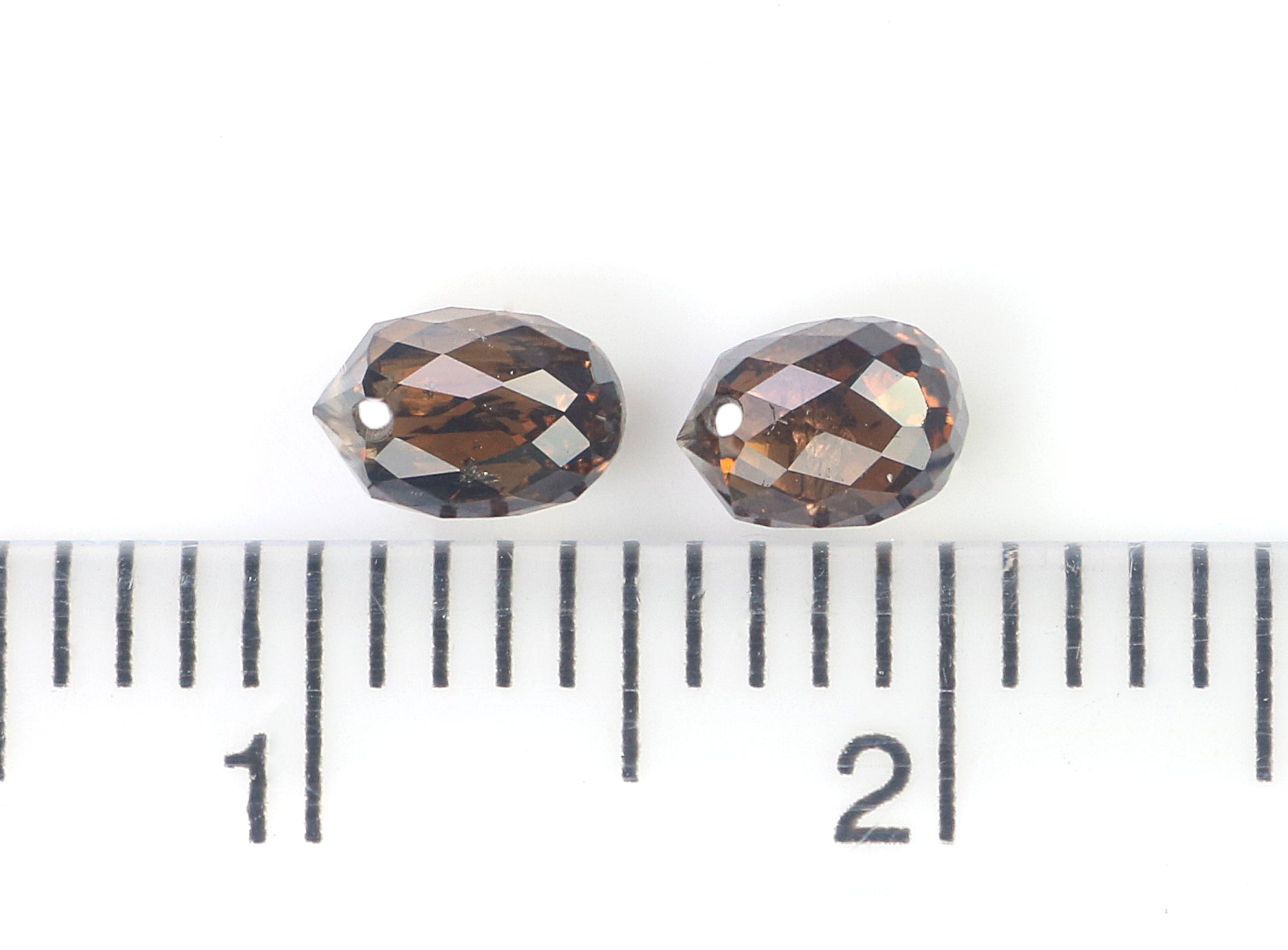 0.89 Ct Natural Loose Briolette Shape Diamond Brown Color Drop Diamond 4.55 MM Natural Loose Brown Color Diamond Briolette Cut Diamond L9910