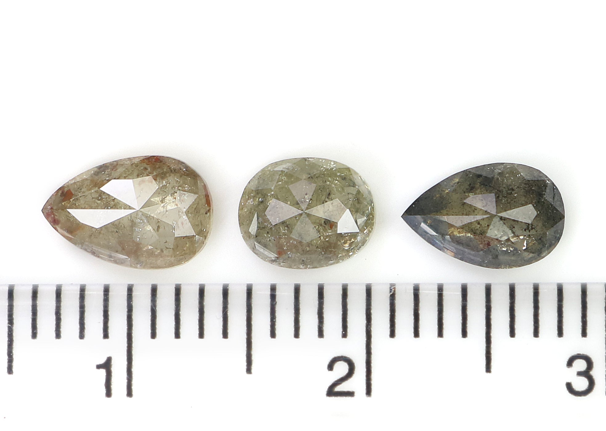 1.80 CT Natural Loose Mix Shape Diamond Salt And Pepper Mix Shape Diamond 5.80 MM Natural Loose Grey Color Mix Shape Rose Cut Diamond L656