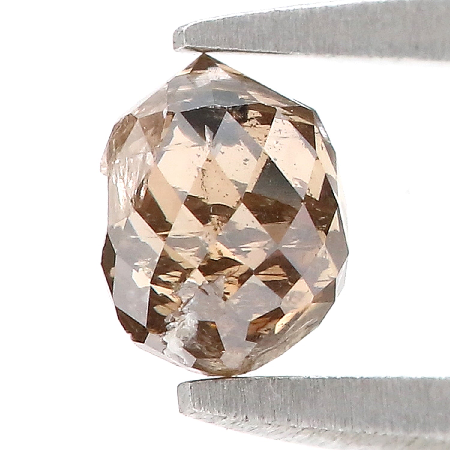 0.72 Ct Natural Loose Briolette Shape Diamond Brown Color Drop Diamond 5.10 MM Natural Loose Brown Color Briolette Rose Cut Diamond LQ9826