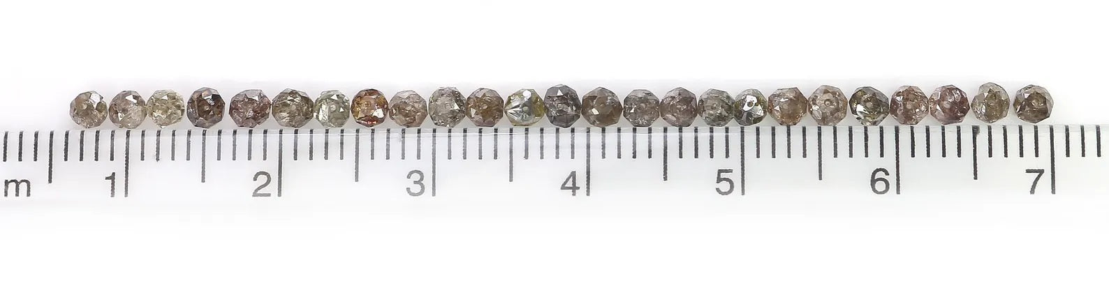 2.59 CT Natural Loose Bead Shape Diamond Brown Color Bead Diamond 2.40 MM Natural Loose Diamond Brown Color Bead Rose Cut Diamond NQ1699