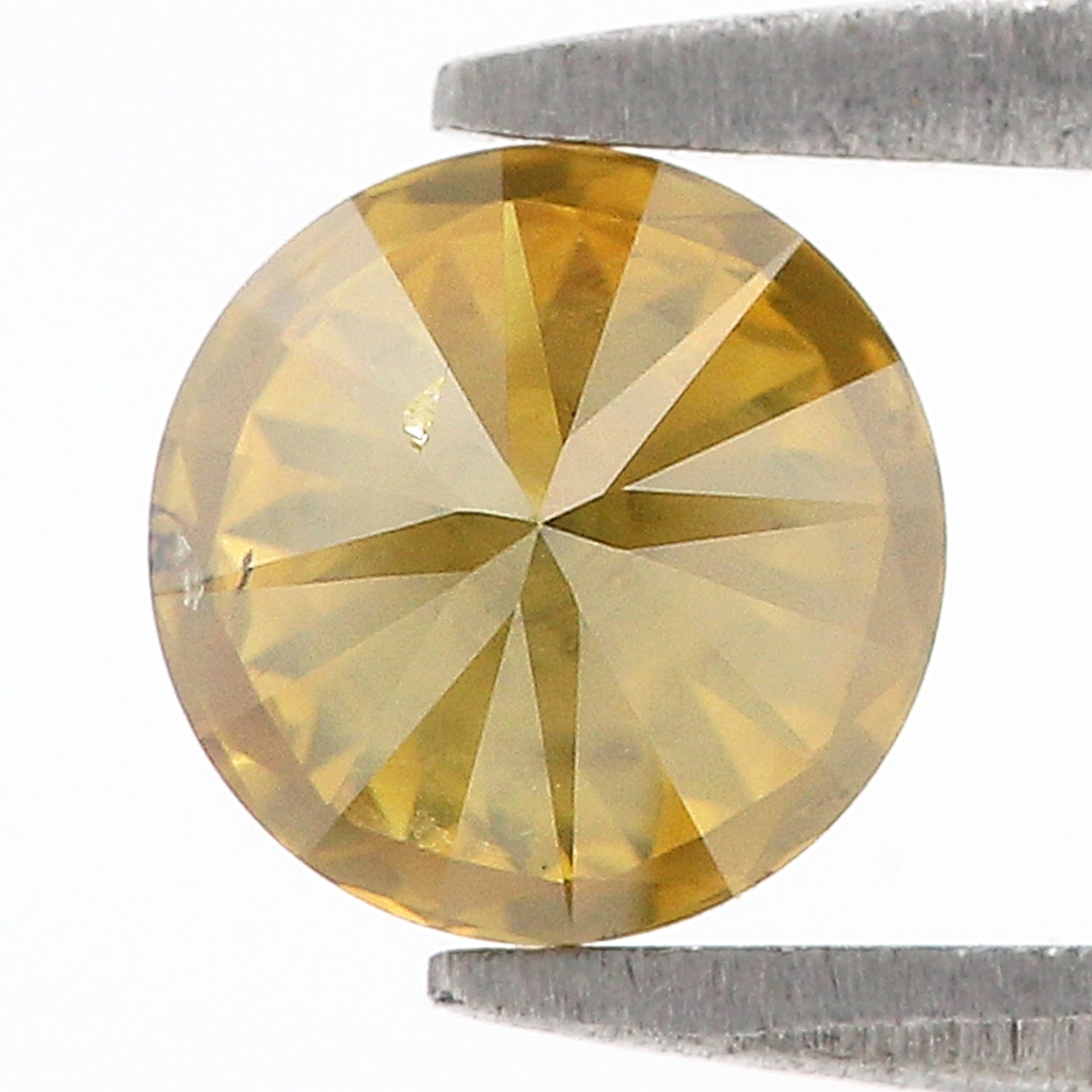 0.78 CT Natural Loose Round Shape Diamond Yellow Color Round Cut Diamond 5.85 MM Natural Yellow Color Diamond Brilliant Cut Diamond LQ6113