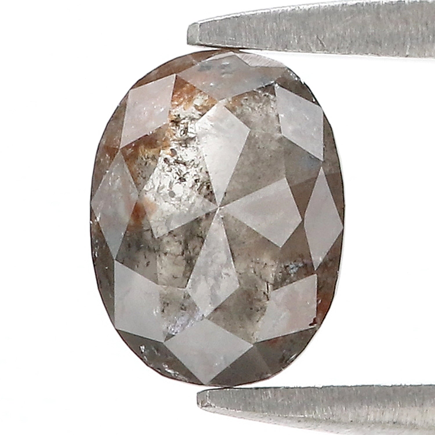 1.07 Ct Natural Loose Oval Shape Diamond Brown Color Oval Cut Diamond 7.40 MM Natural Loose Grey Oval Diamond Oval Rose Cut Diamond LQ2320