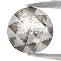 Natural Loose Round Rose Cut Diamond, Salt And Pepper Round Diamond, Natural Loose Diamond, Rose Cut Diamond, 0.93 CT Round Shape L2941