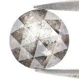 Natural Loose Round Rose Cut Diamond, Salt And Pepper Round Diamond, Natural Loose Diamond, Rose Cut Diamond, 0.93 CT Round Shape L2941