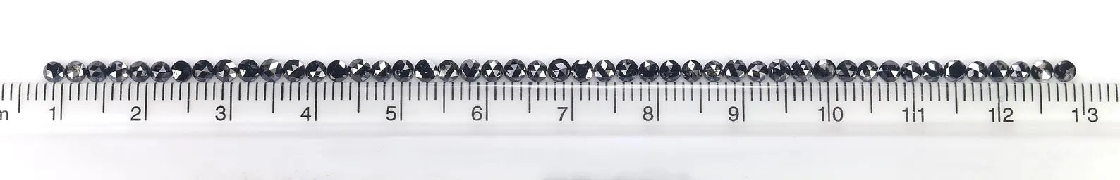 3.32 CT Natural Loose Round Shape Diamond Black Color Round Diamond 2.60 MM Natural Loose Diamond Black Color Round Rose Cut Diamond NQ1798