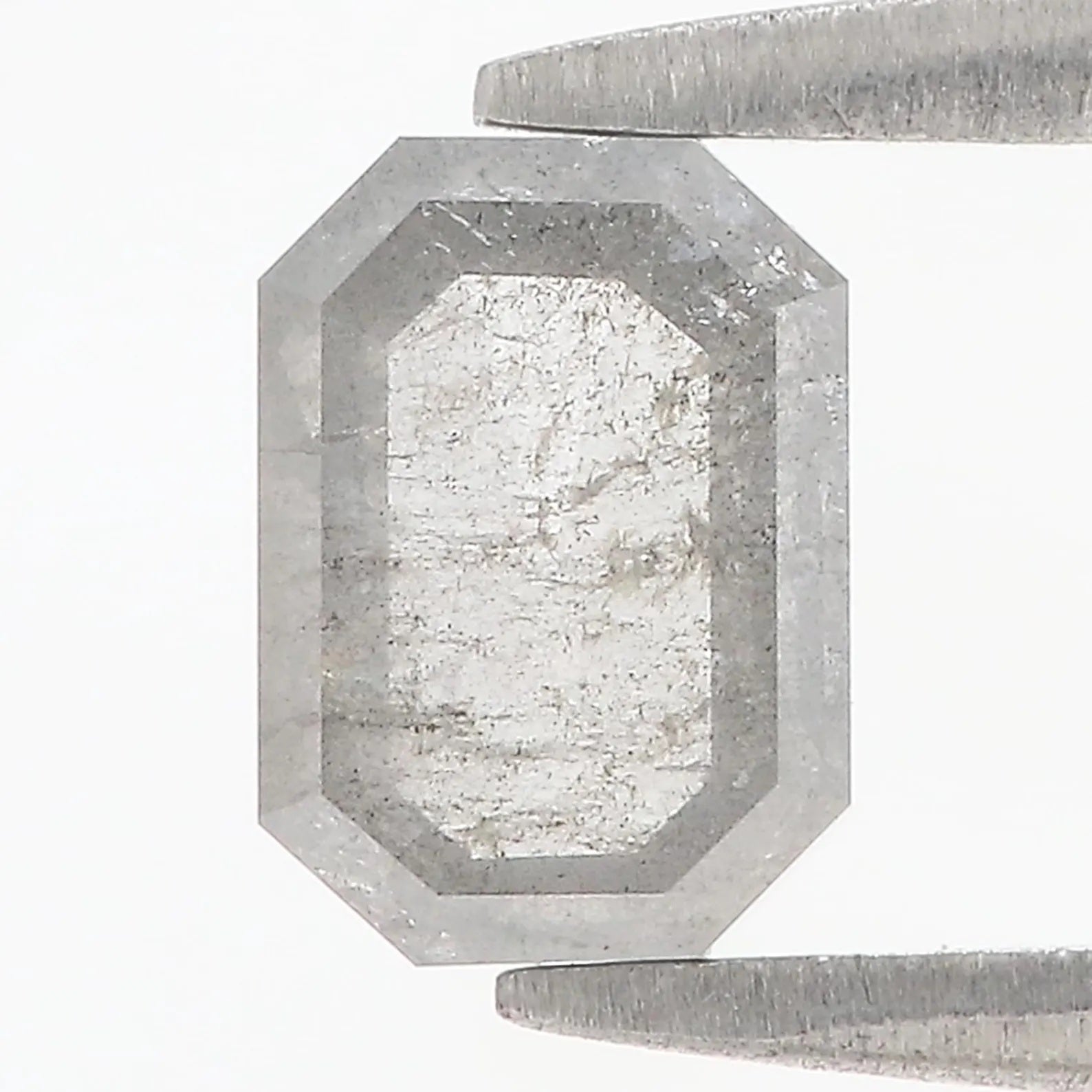 0.90 CT Natural Loose Emerald Shape Diamond Grey Color Emerald Cut Diamond 6.95 MM Natural Loose Diamond Grey Emerald Cut Diamond QN796