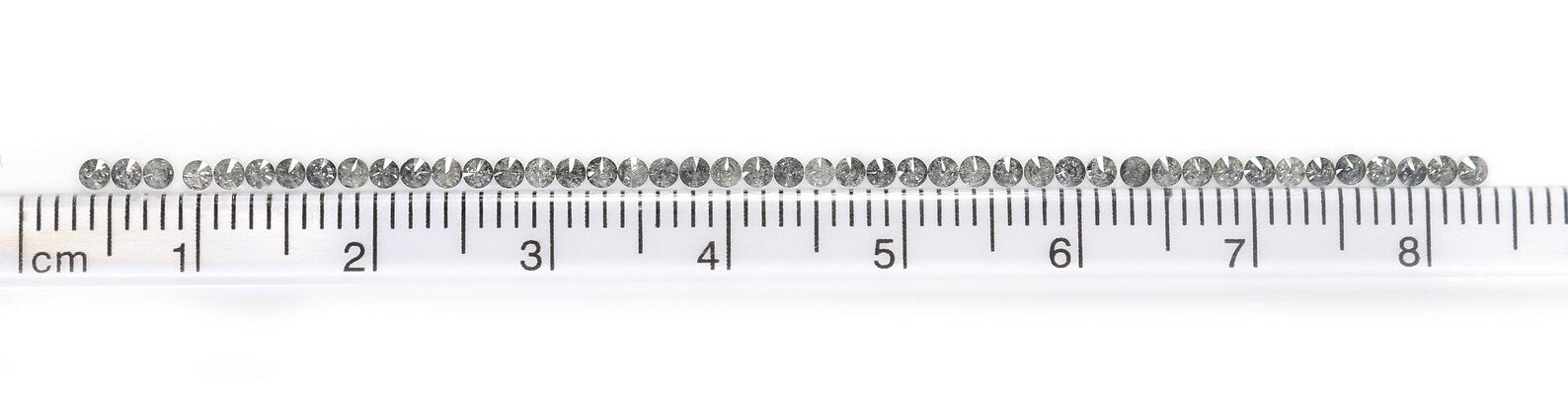1.07 CT Natural Loose Round Shape Diamond Salt And Pepper Round Diamond 1.70 MM Natural Loose Black Grey Round Brilliant Cut Diamond NQ703