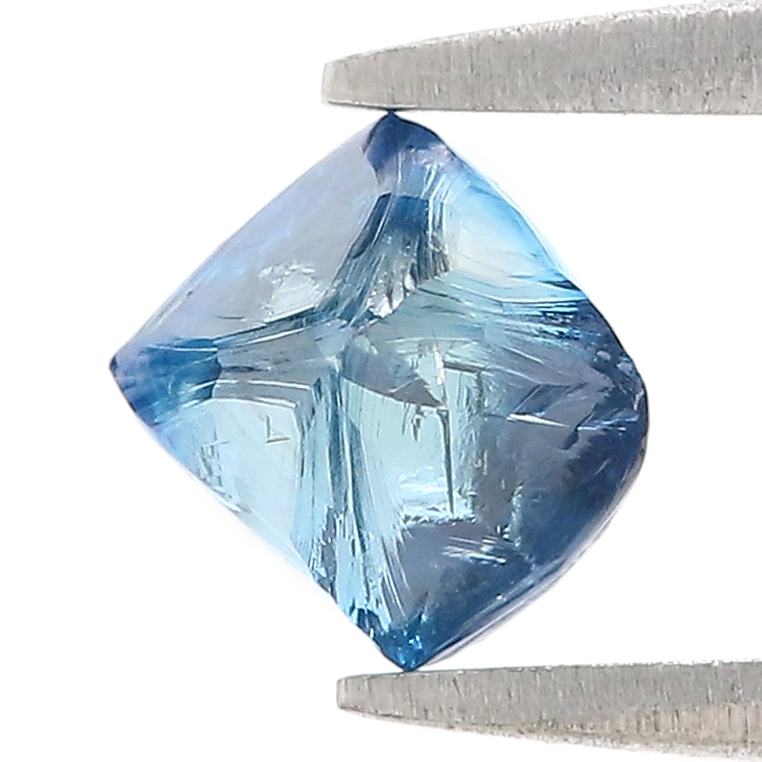 1.33 CT Natural Loose Rough Shape Diamond Blue Color Rough Cut Diamond 6.70 MM Natural Loose Blue Diamond Rough Irregular Cut Diamond L3556