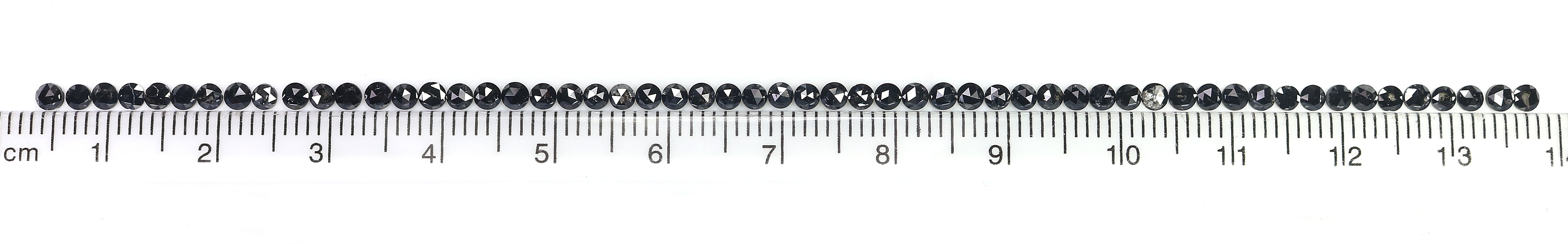 3.07 CT Natural Loose Round Rose Cut Diamond Black Color Round Shape Diamond 2.30 MM Natural Loose Black Color Round Rose Cut Diamond LQ1810