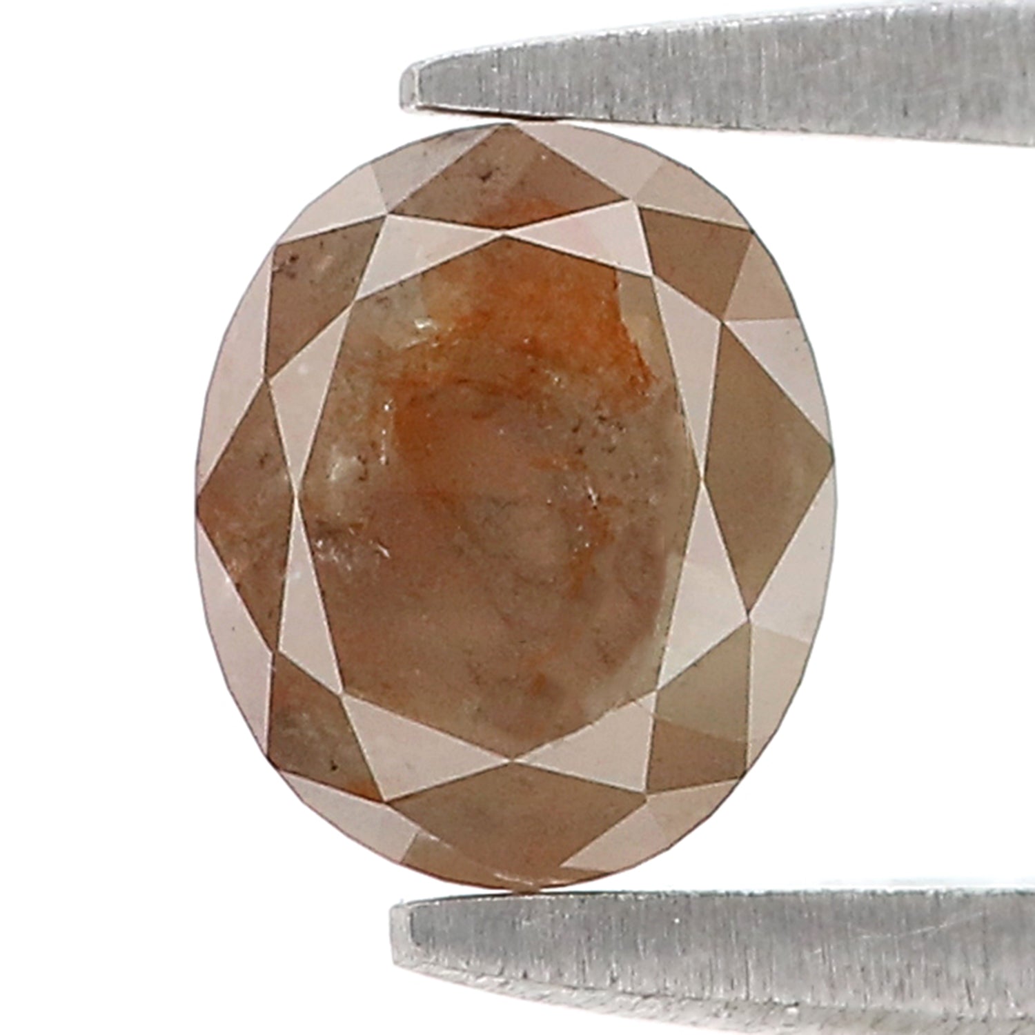 0.77 CT Natural Loose Oval Shape Diamond Brown Color Oval Cut Diamond 6.00 MM Natural Loose Diamond Brown Oval Shape Rose Cut Diamond N2655