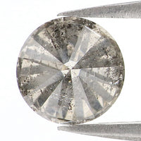 Natural Loose Round Diamond, Salt And Pepper Round Diamond, Natural Loose Diamond, Round Brilliant Cut Diamond, 1.57 CT Round Shape KDL8546