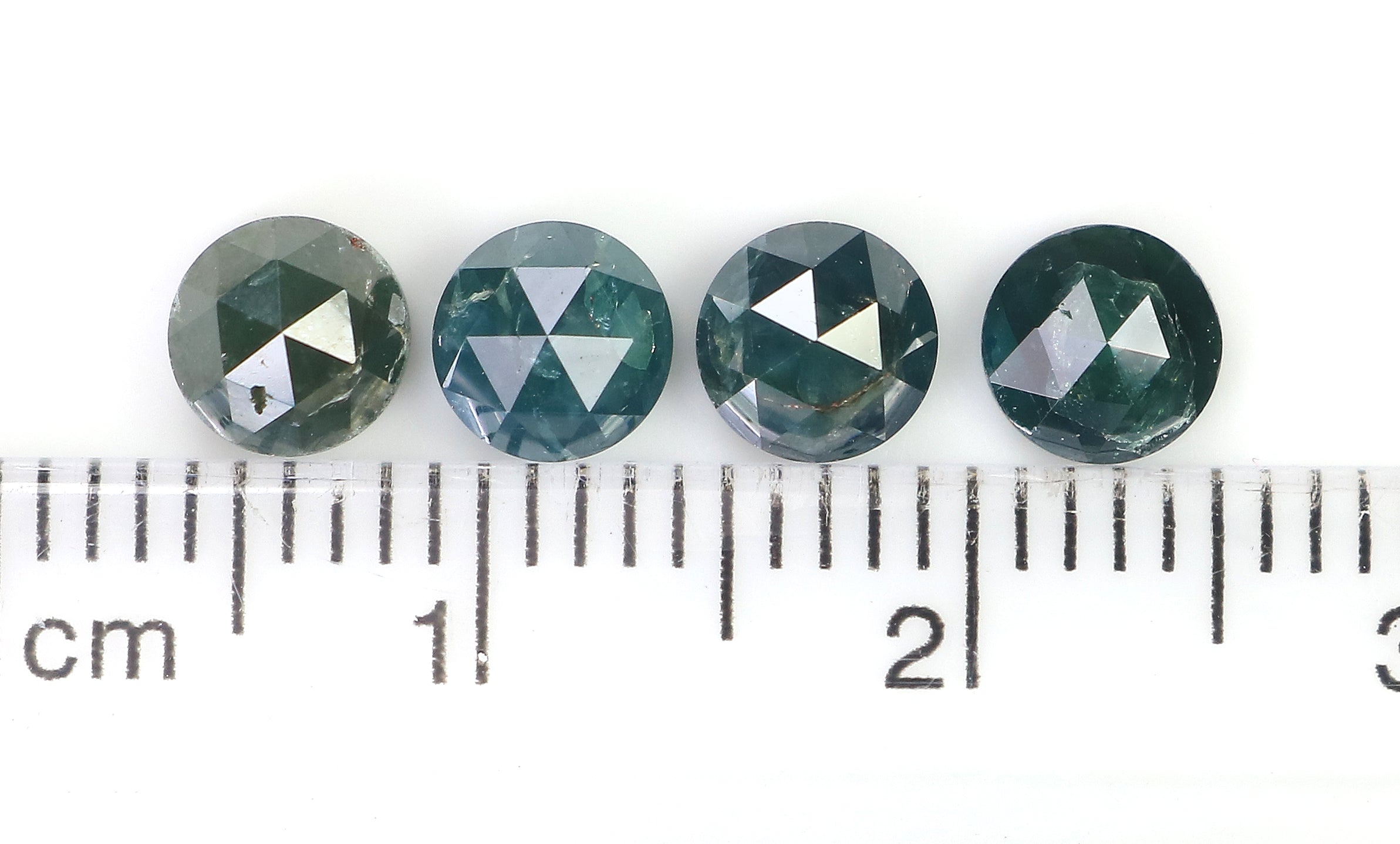 2.32 CT Natural Loose Round Rose Cut Diamond Blue Color Round Shape Diamond 4.80 MM Natural Loose Blue Color Round Rose Cut Diamond LQ9034