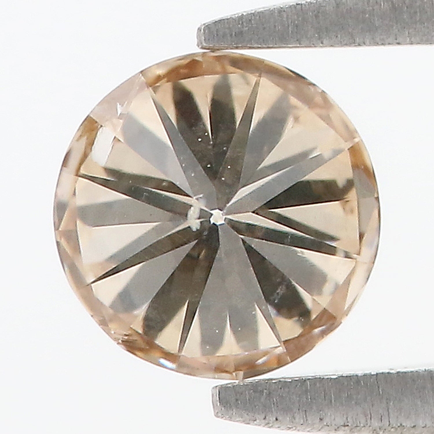 0.62 Ct Natural Loose Round Shape Diamond Brown Color Round Diamond 5.20 MM Natural Loose Brown Diamond Round Brilliant Cut Diamond QL628