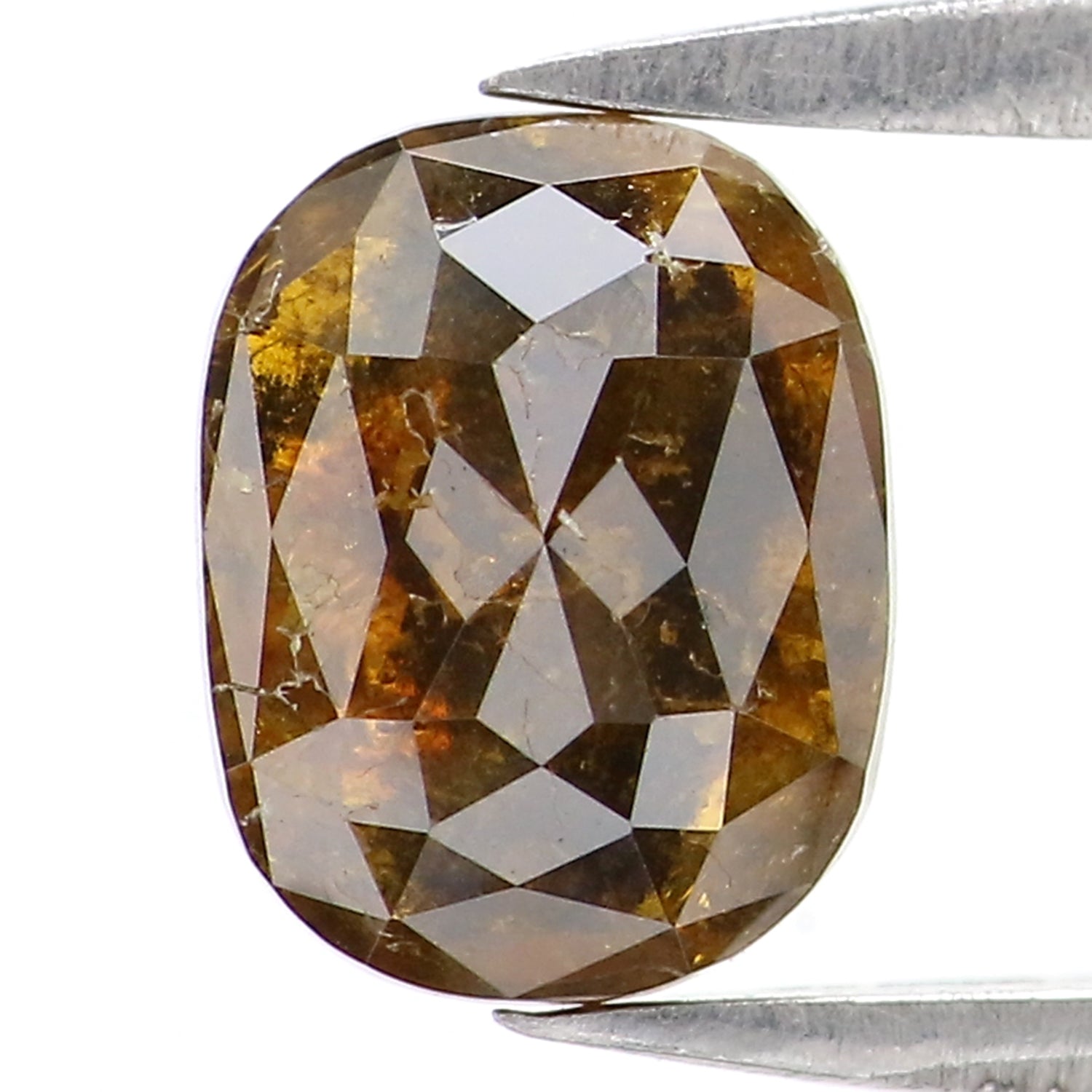 1.18 CT Natural Loose Oval Shape Diamond Brown Color Oval Cut Diamond 7.10 MM Natural Loose Brown Color Diamond Oval Rose Cut Diamond QL2867