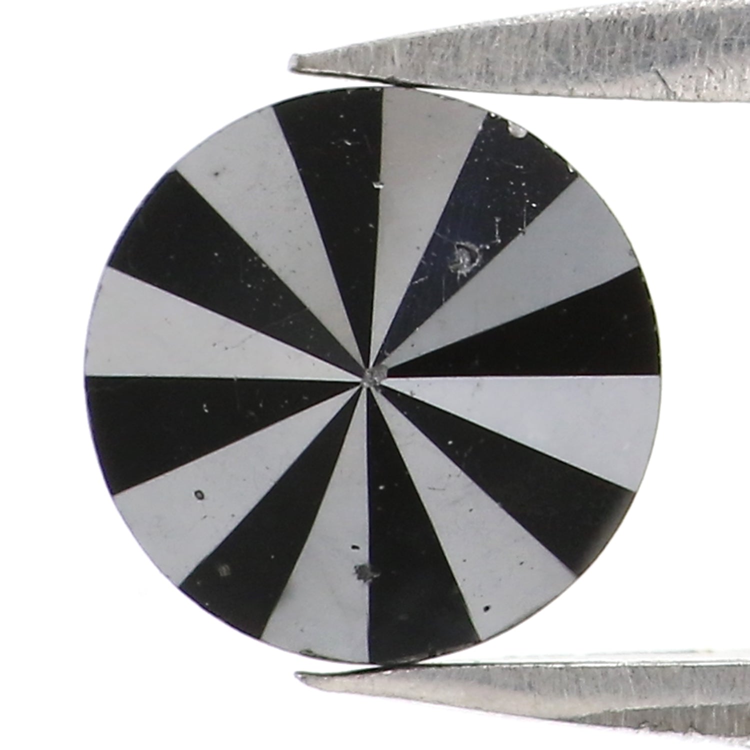 1.43 Ct Natural Loose Round Shape Diamond Black Color Diamond 6.55 MM Natural Loose Diamond Black Color Round Brilliant Cut Diamond LC14