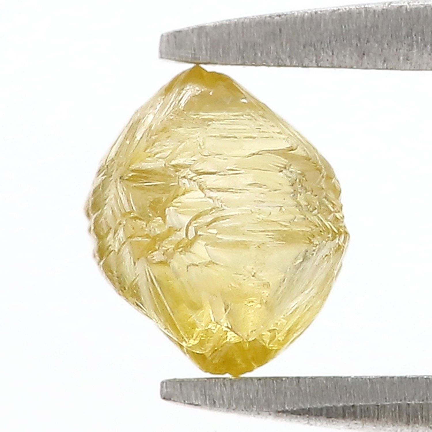 1.30 CT Natural Loose Rough Shape Diamond Yellow Color Rough Uncut Diamond 6.05 MM Natural Yellow Diamond Rough Irregular Cut Diamond L3604