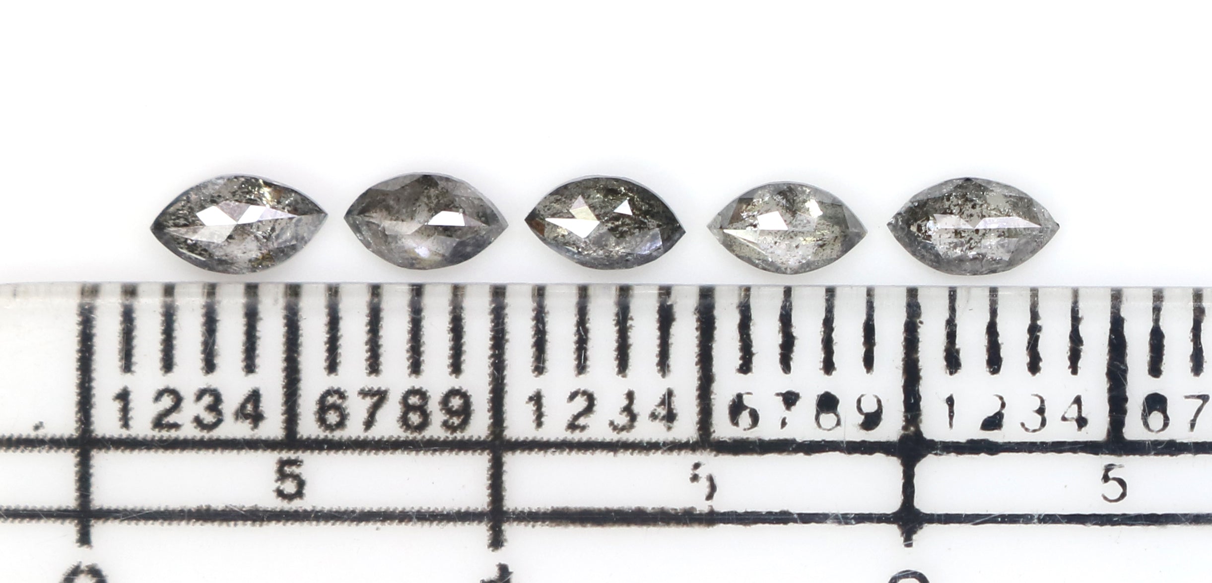 Natural Loose Marquise Diamond, Salt And Pepper Marquise Diamond, Natural Loose Diamond, Marquise Cut Diamond, 0.46 CT Marquise Shape KDL2818