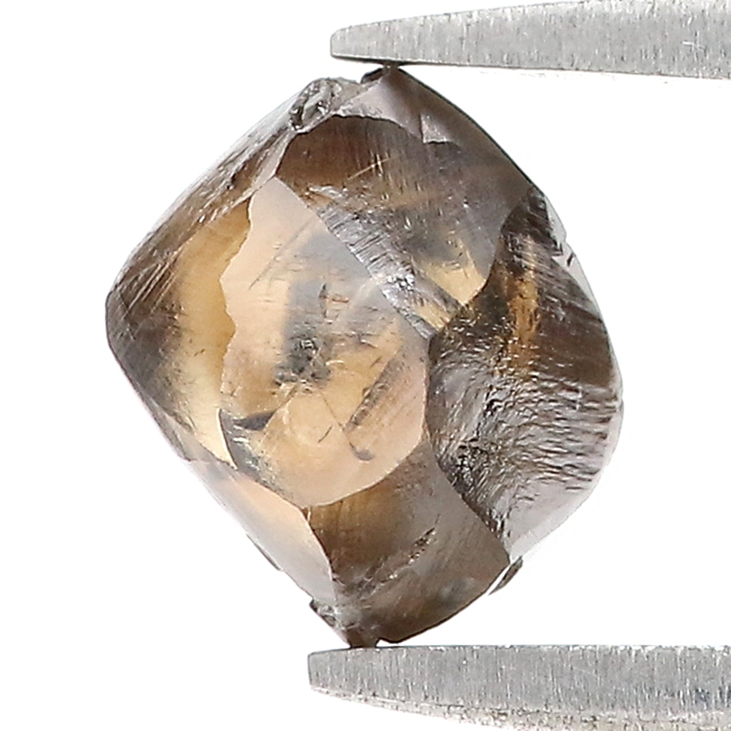 2.14 CT Natural Loose Rough Shape Diamond Brown Color Rough Cut Diamond 6.80 MM Natural Brown Diamond Rough Irregular Cut Diamond KR1329