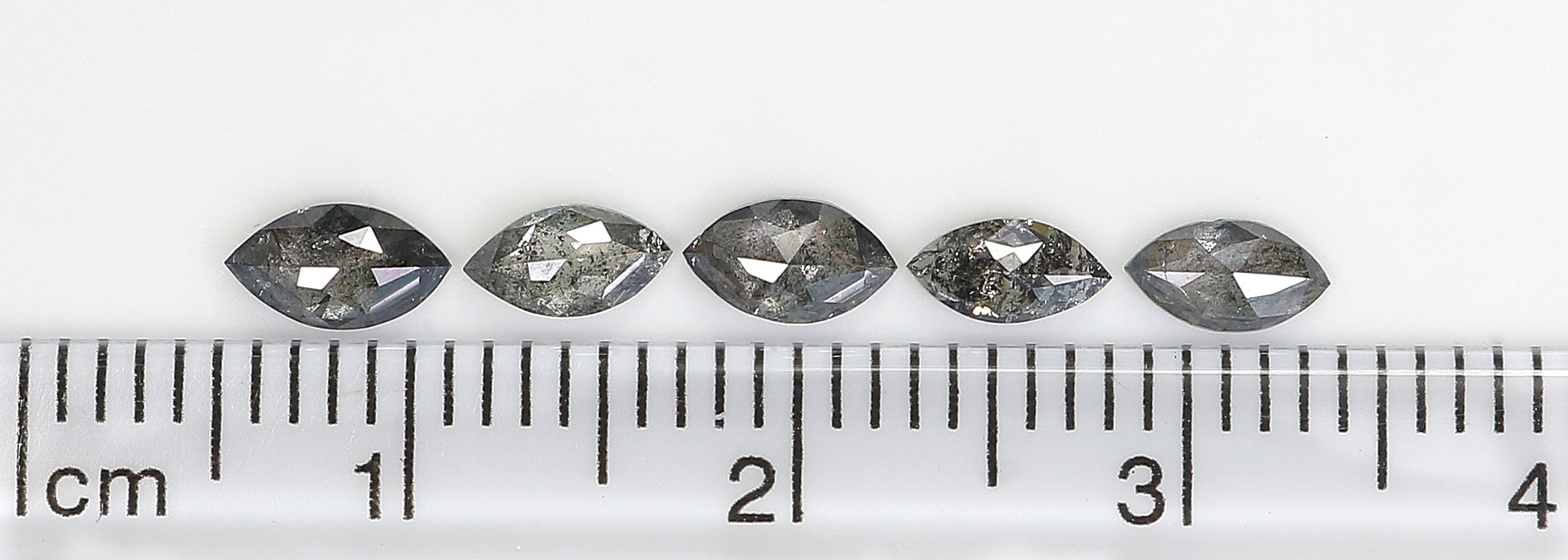 1.03 CT Natural Loose Marquise Shape Diamond Salt And Pepper Marquise Cut Diamond 5.80 MM Black Grey Color Marquise Rose Cut Diamond QL2665