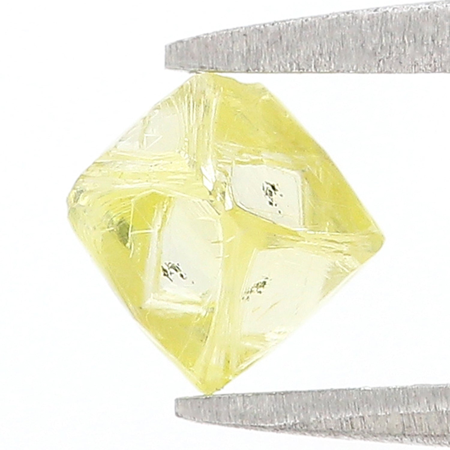 1.28 CT Natural Loose Rough Shape Diamond Yellow Color Rough Cut Diamond 6.65 MM Natural Yellow Diamond Rough Irregular Cut Diamond L3565