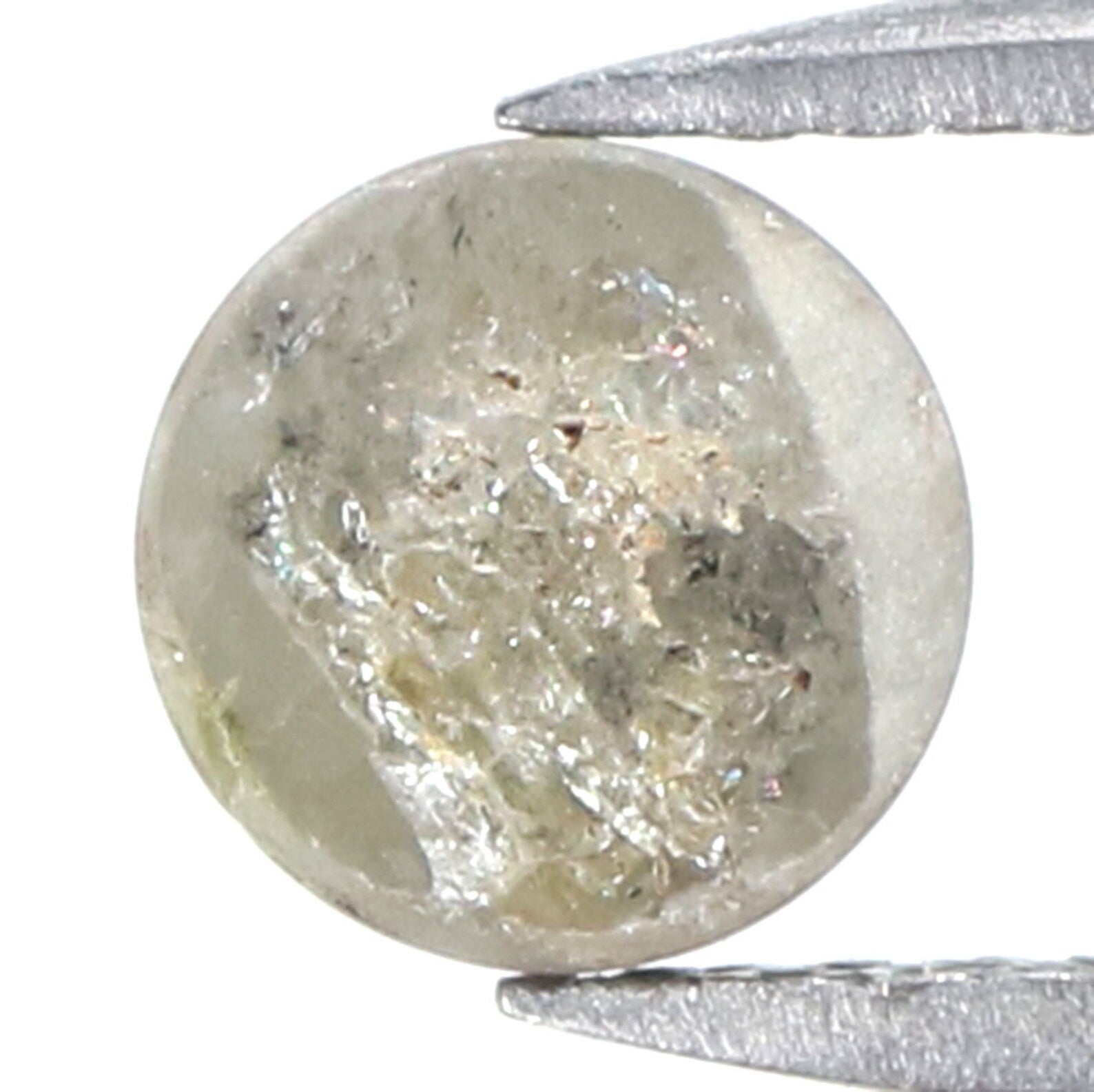 0.70 CT Natural Loose Round Rose Cut Diamond Grey Color Round Cut Diamond 5.20 MM Natural Loose Diamond Round Rose Cut Shape Diamond N8918