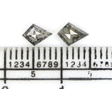Natural Loose Kite Diamond, Salt And Pepper Kite Diamond, Natural Loose Diamond, Kite Rose Cut Diamond, Kite Cut, 0.50 CT Kite Shape L2881