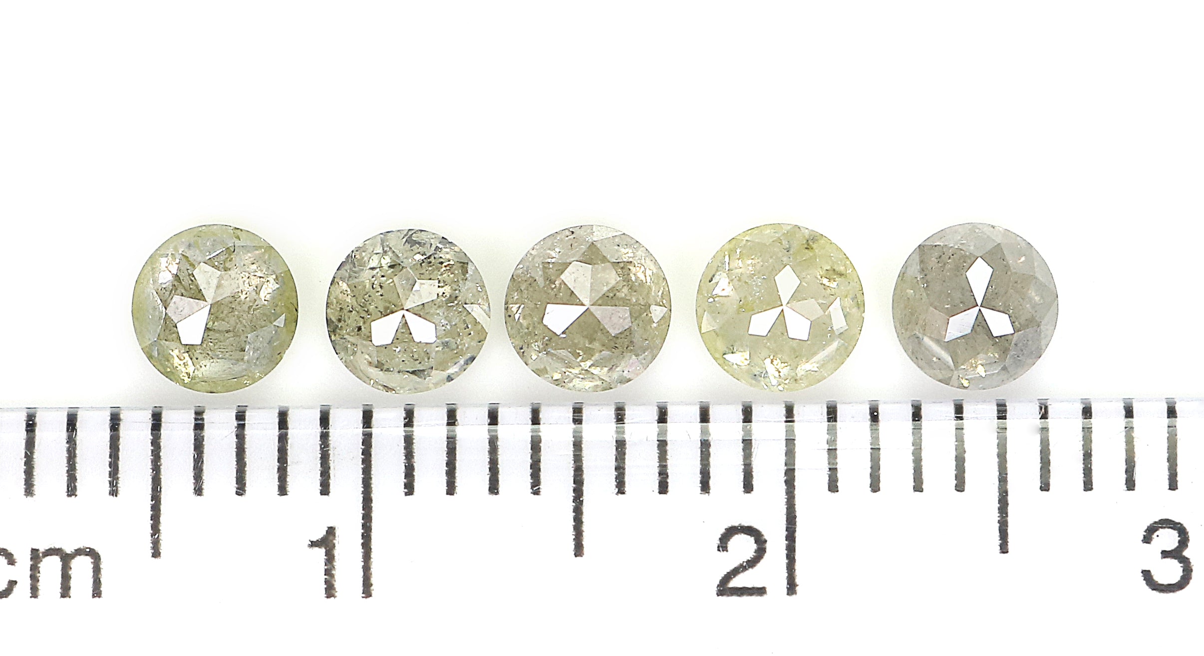 1.58 CT Natural Loose Rose Cut Diamond Grey Color Round Cut Diamond 3.90 MM Natural Loose Yellow Diamond Round Rose Cut Shape Diamond LQ9886