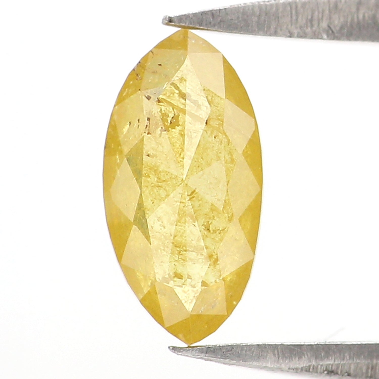 0.59 CT Natural Loose Marquise Diamond Yellow Color Marquise Diamond 7.80 MM Natural Yellow Color Diamond Marquise Rose Cut Diamond KQ2674