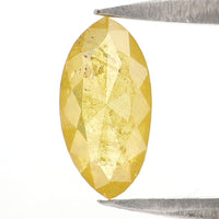 Natural Loose Marquise Cut Diamond, Yellow Color Diamond, Natural Loose Diamond, Marquise Rose Cut Diamond 0.59 CT Marquise Shape KR2674
