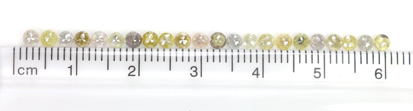 2.22 CT Natural Loose Round Shape Diamond Yellow Color Round Cut Diamond 2.50 MM Natural Diamond Grey Color Round Rose Cut Diamond NQ1679