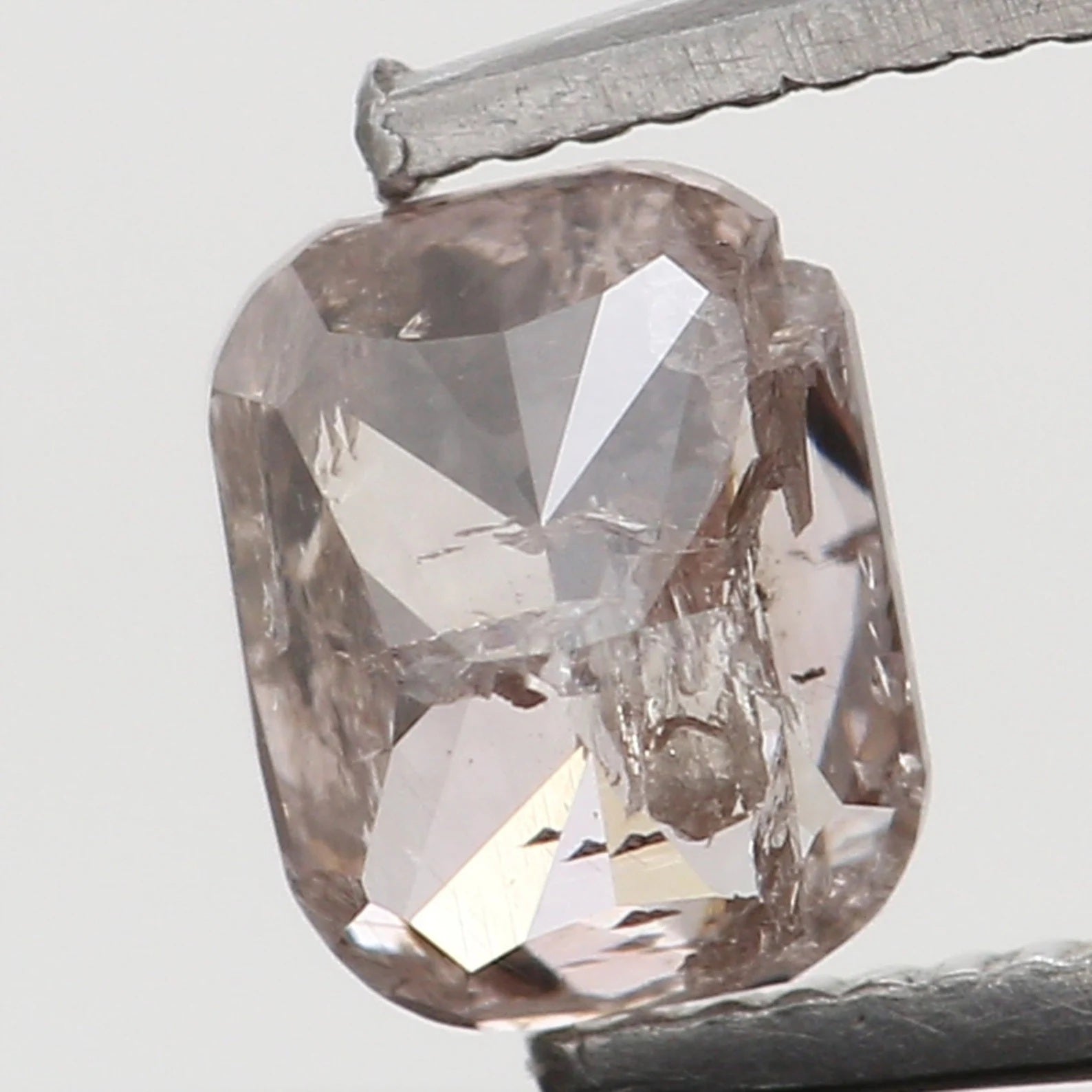 0.18 Ct Natural Loose Cushion Shape Diamond Brown Pink Color Cushion Cut Diamond 3.60 MM Natural Loose Cushion Brilliant Cut Diamond N8159