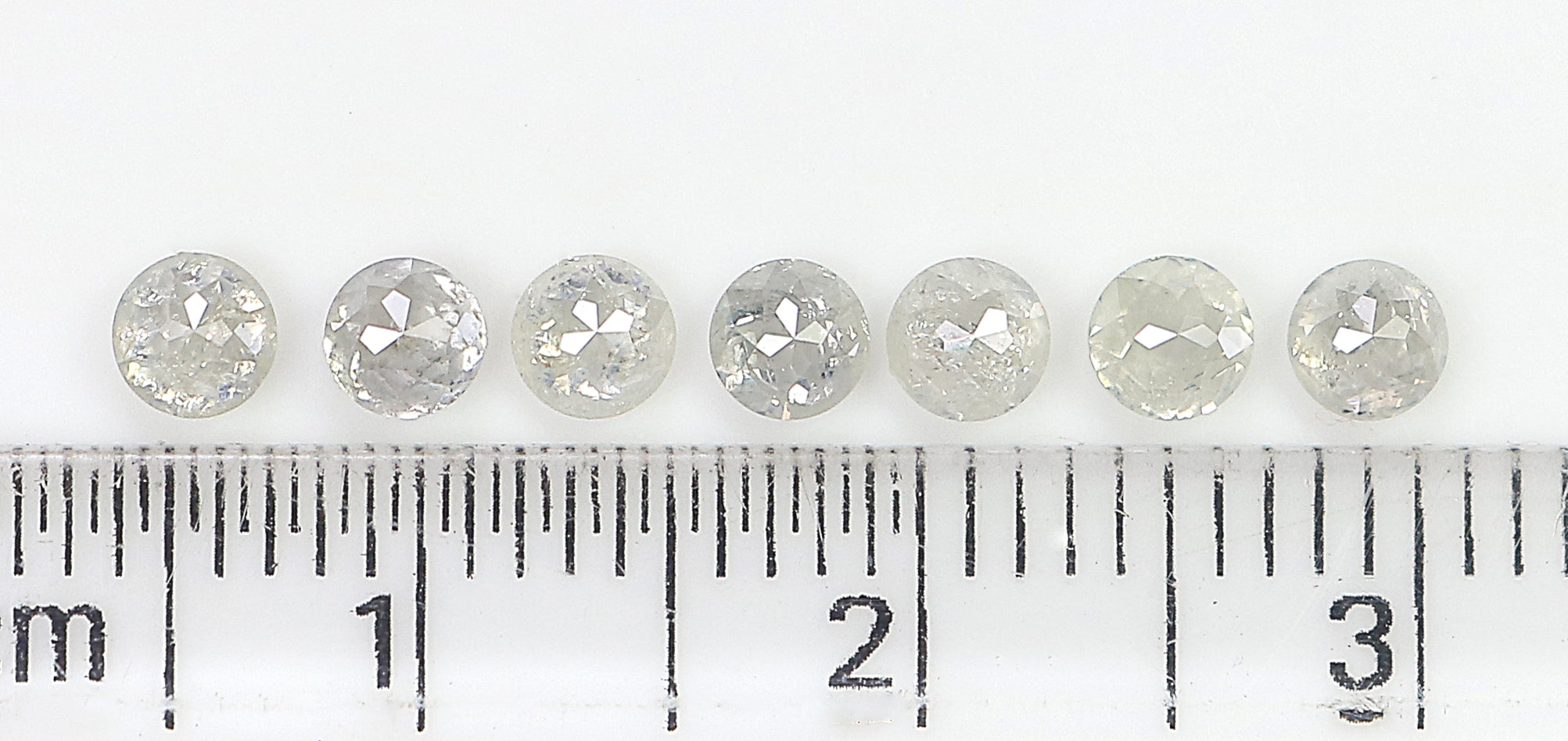 1.34 CT Natural Loose Round Rose Cut Diamond Grey Color Round Shape Diamond 3.30 MM Natural Loose Grey Color Round Rose Cut Diamond LQ3269