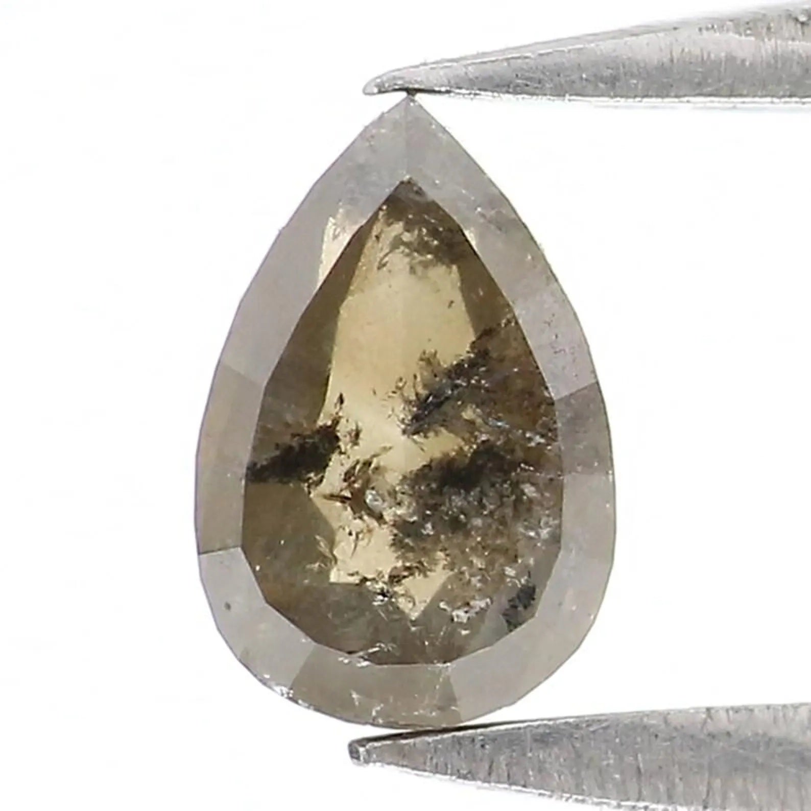 0.36 CT Natural Loose Pear Shape Diamond Brown Color Pear Cut Diamond 5.60 MM Natural Loose Diamond Brown Color Pear Rose Cut Diamond NQ2431