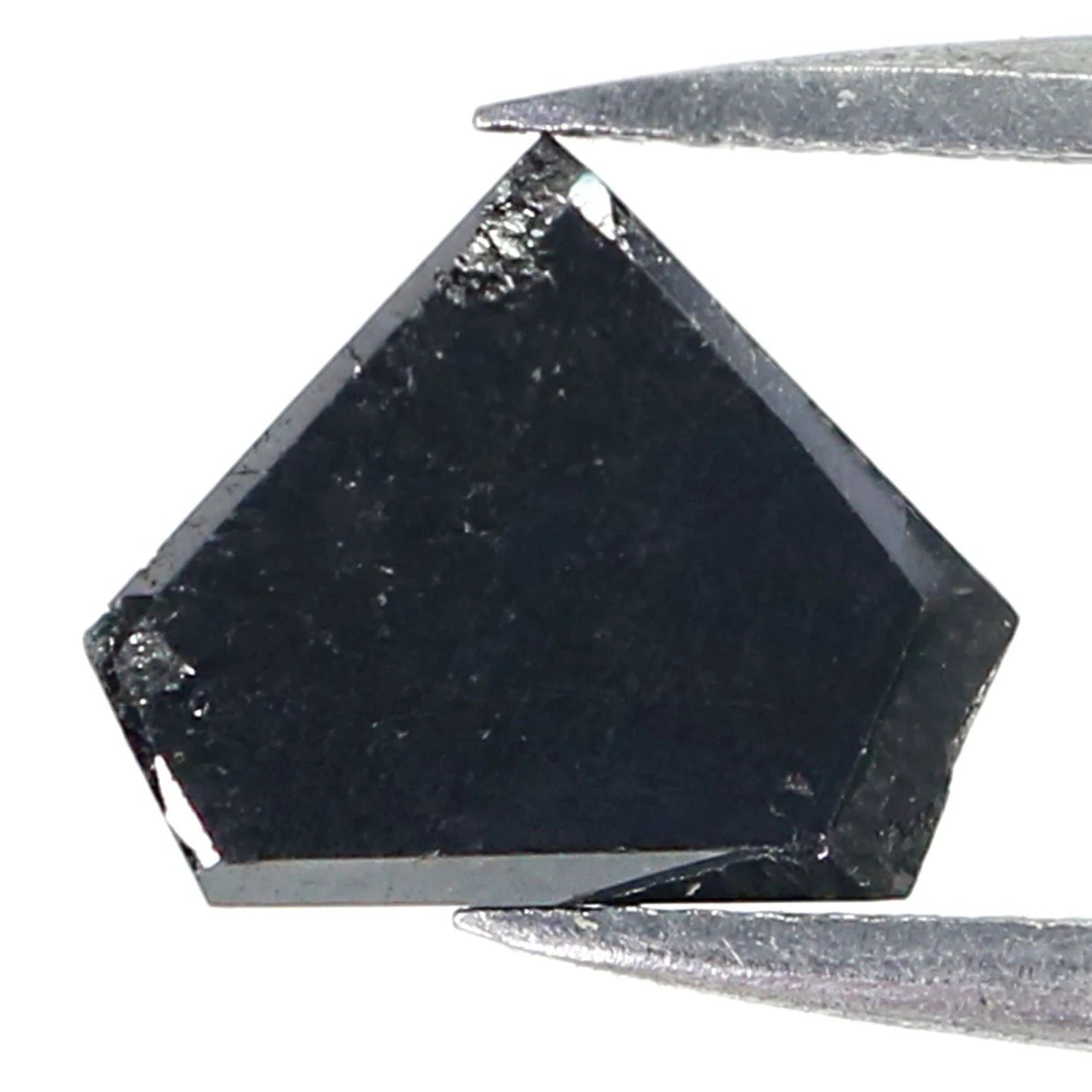 2.21 CT Natural Loose Shield Diamond Black Color Shield Diamond 7.35 MM Natural Loose Diamond Black Color Diamond Shield Shape Diamond N8552