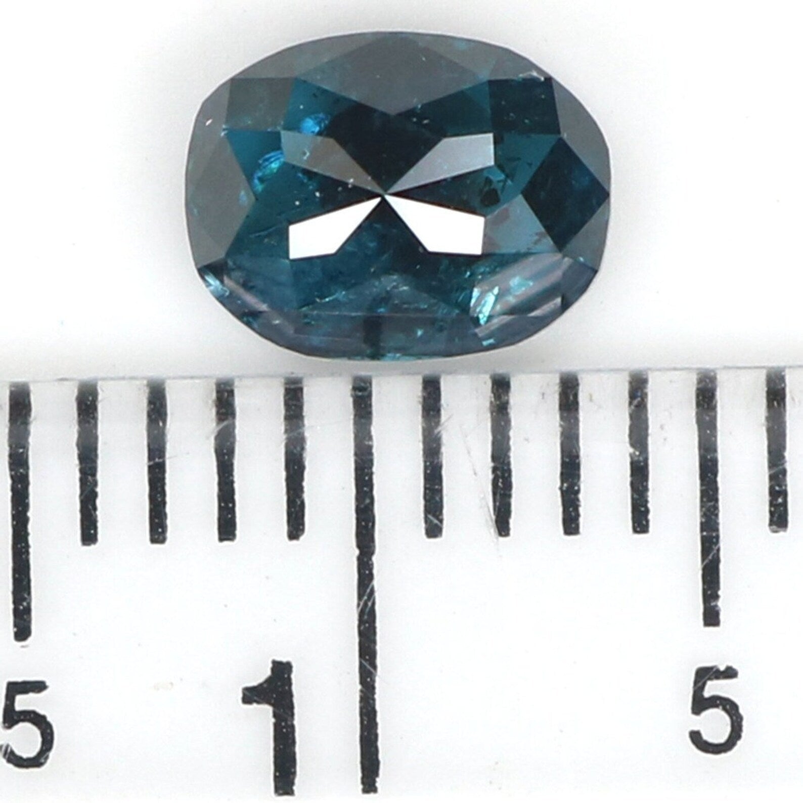 0.82 CT Natural Loose Oval Shape Diamond Blue Color Oval Cut Diamond 6.20 MM Natural Loose Diamond Blue Oval Shape Rose Cut Diamond NQ9472