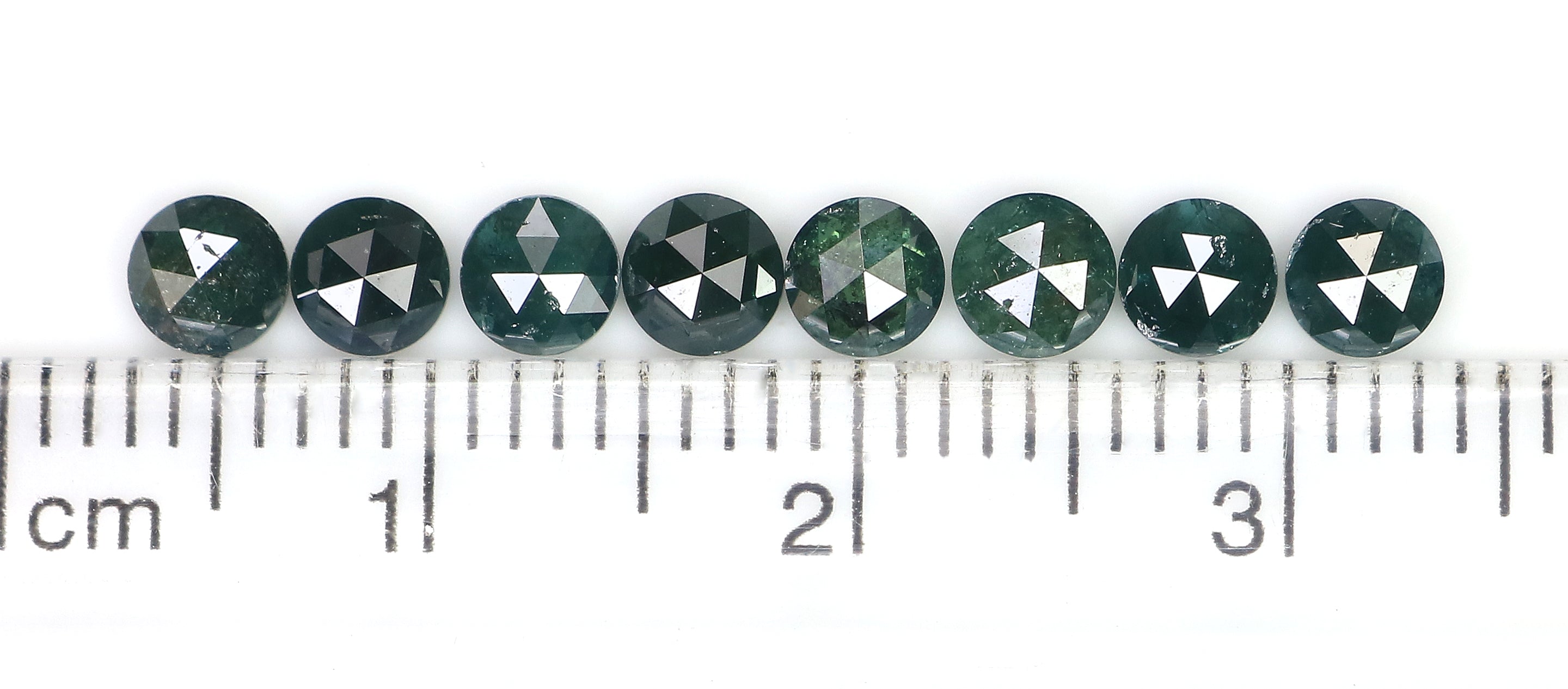 1.72 CT Natural Loose Round Rose Cut Diamond Blue Color Round Shape Diamond 3.70 MM Natural Loose Blue Color Round Rose Cut Diamond LQ9017
