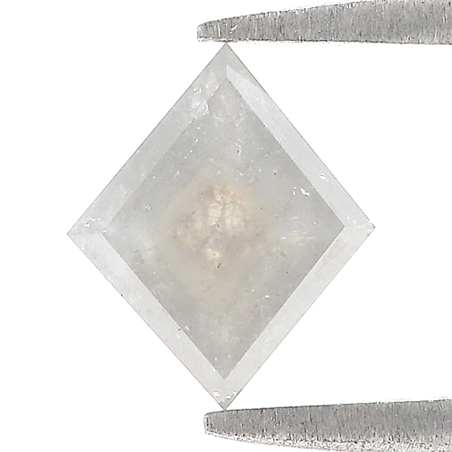 1.00 CT Natural Loose Kite Shape Diamond Salt And Pepper Kite Shape Diamond 9.10 MM Natural Loose Grey Color Kite Rose Cut Diamond QL7955