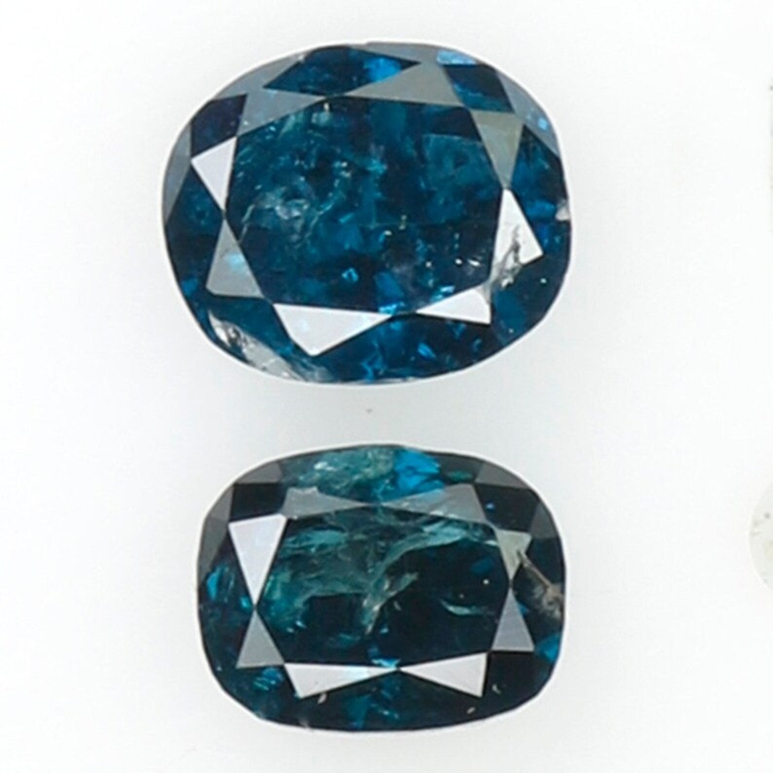 0.32 CT Natural Loose Oval Shape Pair Diamond Blue Color Oval Diamond 3.80 MM Natural Diamond Blue Color Oval Brilliant Cut Diamond NQ9764