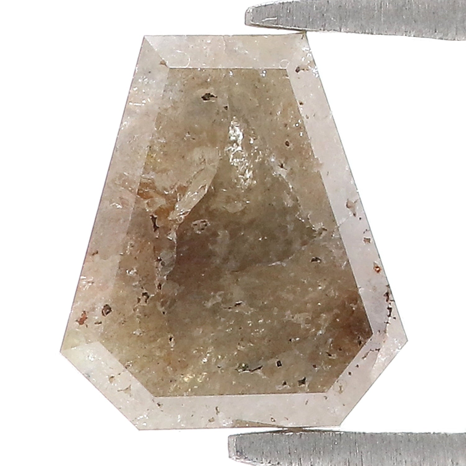 1.78 CT Natural Loose Coffin Shape Diamond Grey Color Coffin Diamond 8.35 MM Natural Loose Brown Color Coffin Rose Cut Diamond LQ3314