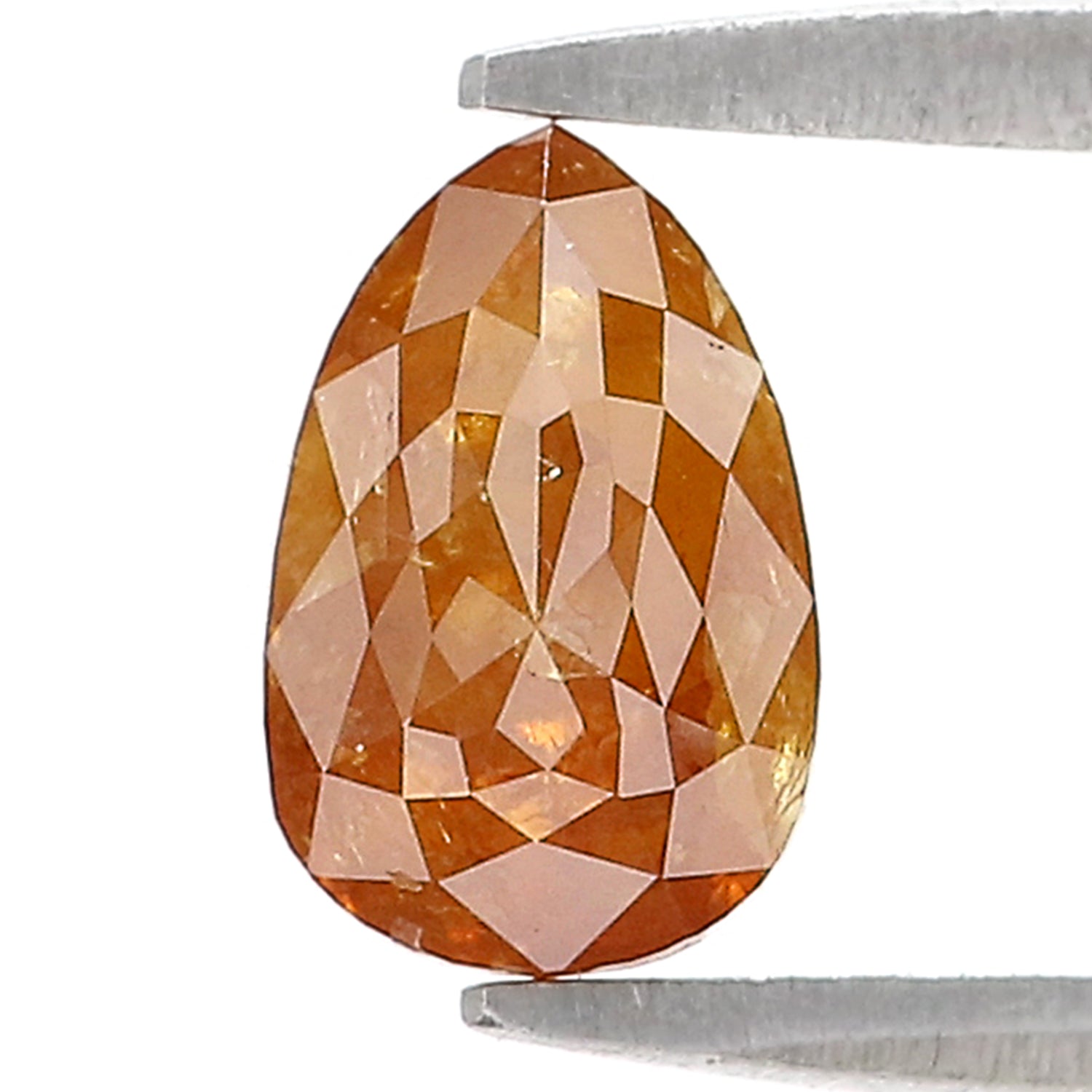 1.21 CT Natural Loose Pear Shape Diamond Brown Color Pear Diamond 7.70 MM Natural Loose Diamond Brown Color Pear Rose Cut Diamond N2660