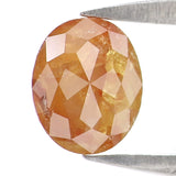 Natural Loose Oval Diamond, Brown Color Diamond, Natural Loose Diamond, Oval Rose Cut Diamond, Oval Cut, 0.56 CT Oval  Diamond L2846