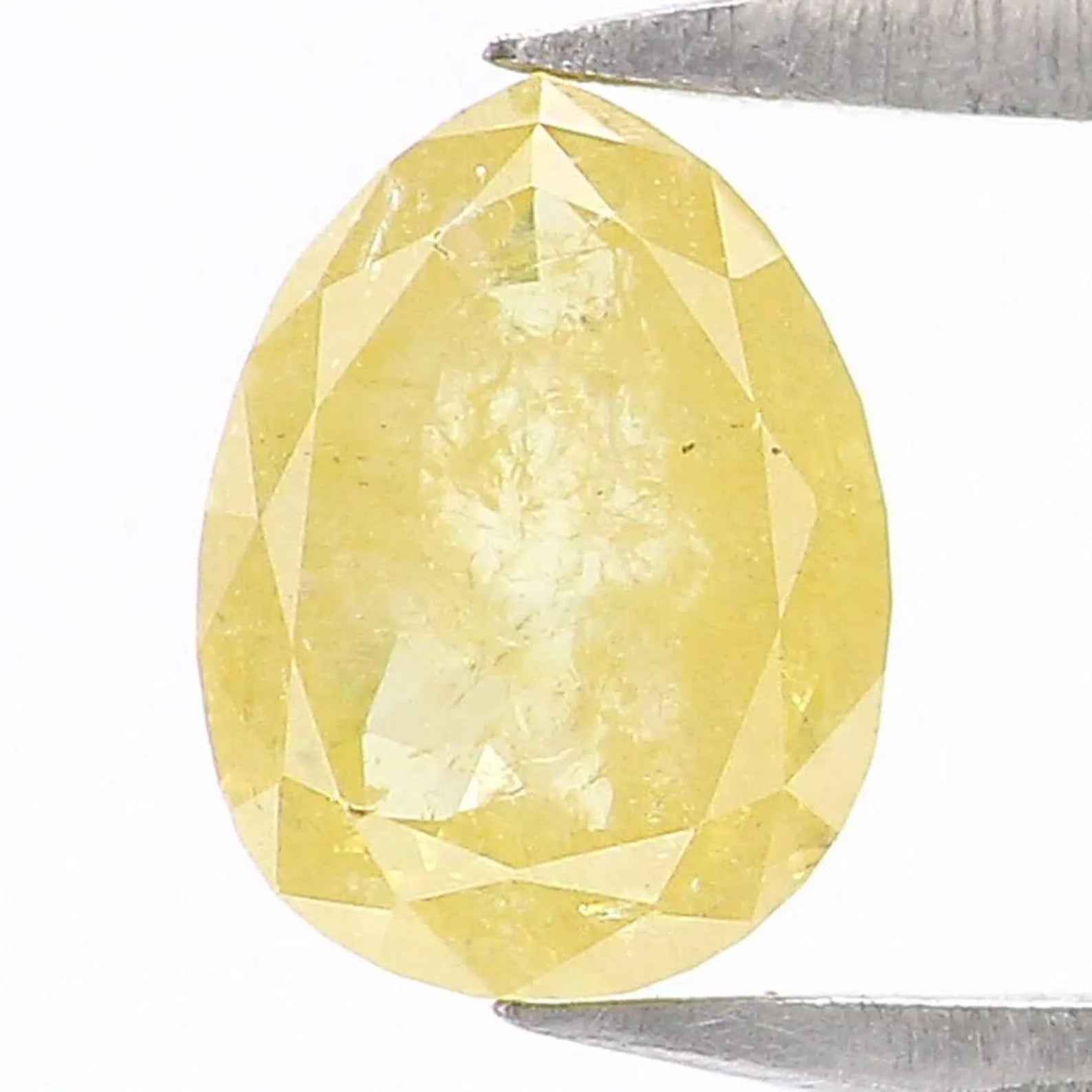0.60 Ct Natural Loose Pear Shape Diamond Yellow Color Pear Cut Diamond 6.20 MM Natural Loose Yellow Diamond Pear Rose Cut Diamond NQ1946